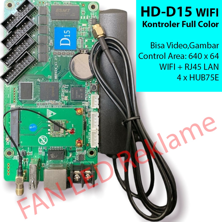 Kontroler Full Color Huidu HD-D15 WIFI HD D15 LAN Videotron