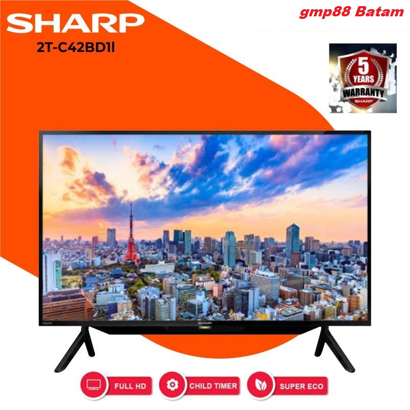 SHARP 2T-C42DD1i LED TV 42 INCH DIGITAL TV KHUSUS (BATAM)