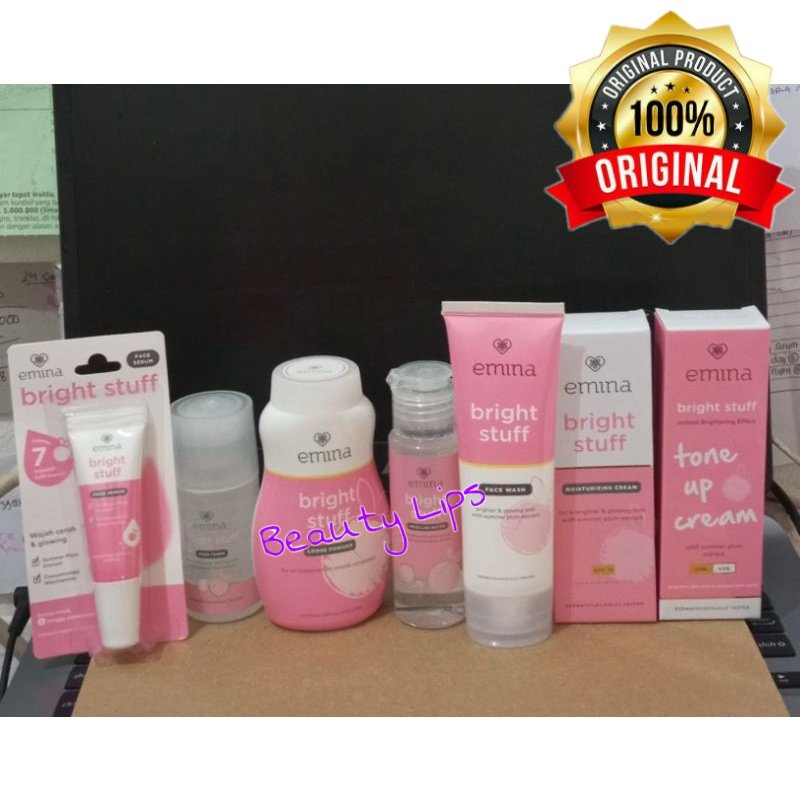 PROMO Paket Emina Lengkap Bright Stuff isi 7 pcs Original 100%