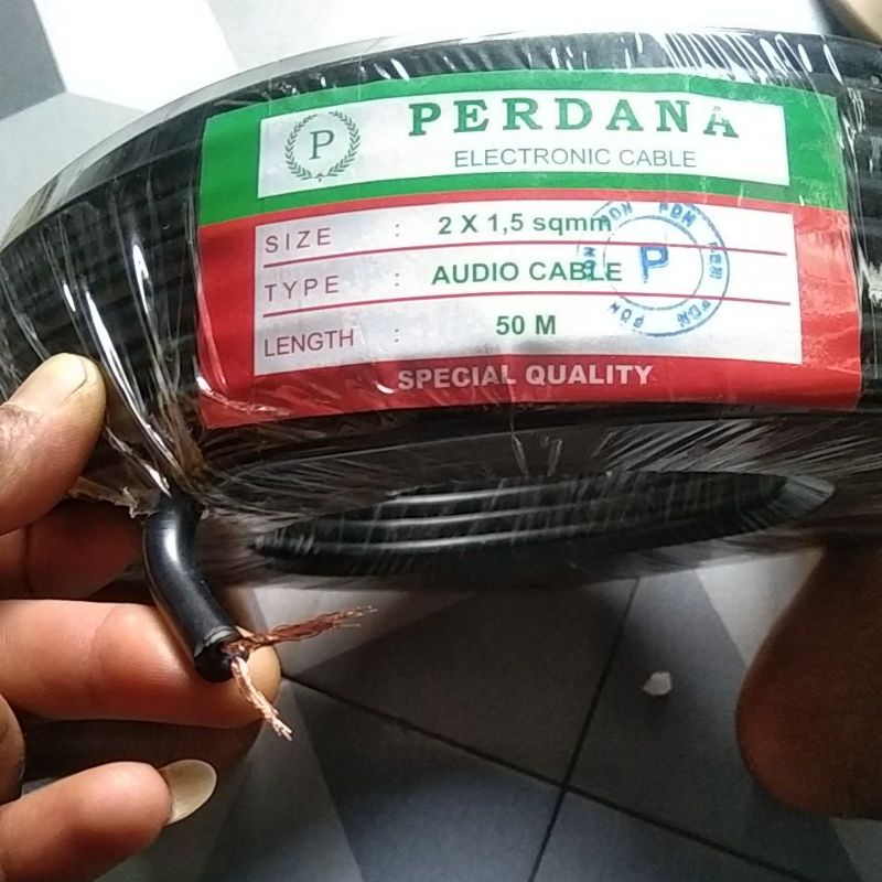 kabel serabut 2x1,5 tembaga murni kabel audio spiker 2x1.5 tembaga murni