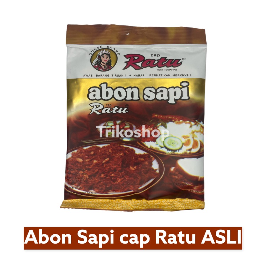 Abon Sapi cap Ratu ASLI ORIGINAL 90gr