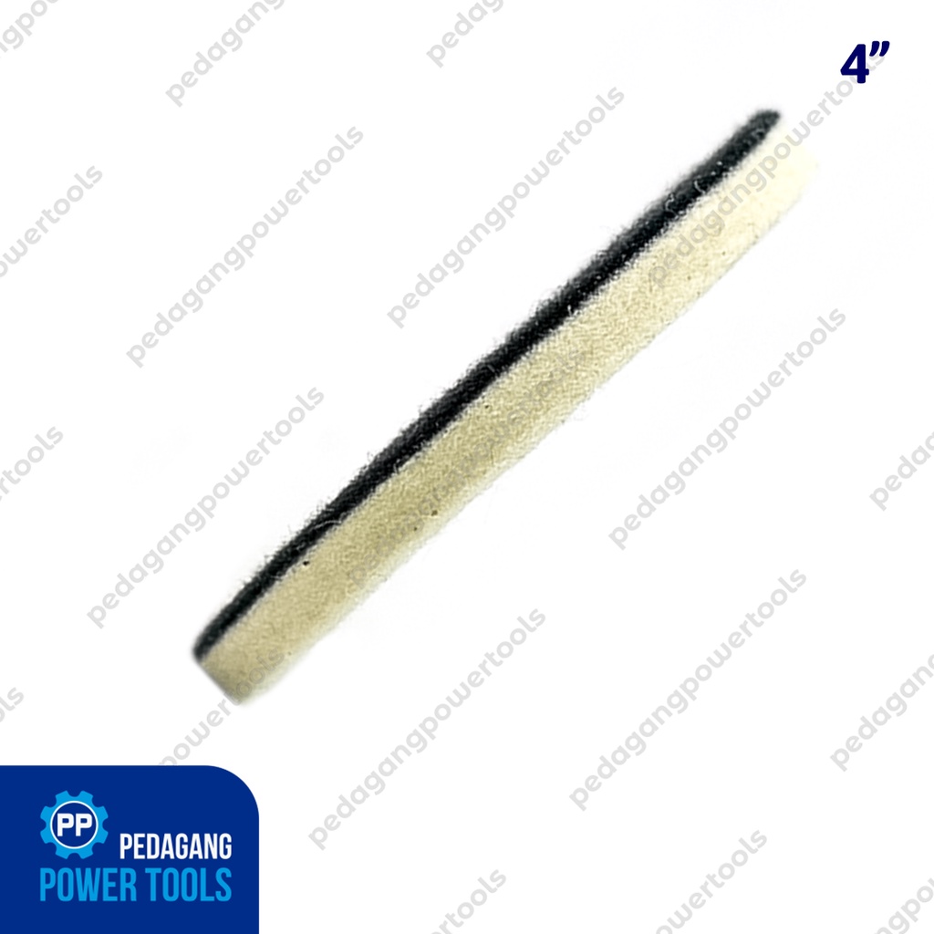 TE2P AUTO 4&quot; BUSA POLES KACA MOBIL WOOL FELT GLASS POLISHING VELCRO