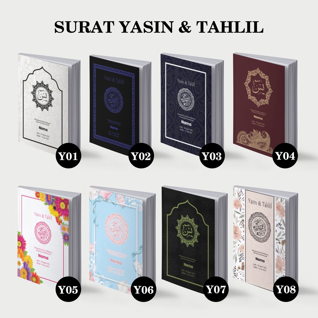 Buku Yasin & Tahlil Isi Artpaper // 256 Halaman // Soft Cover (Free Sisipan)