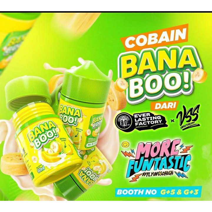 AUTHENTIC LIQUID BANA BOO 60ML FREEBASE CREAMY