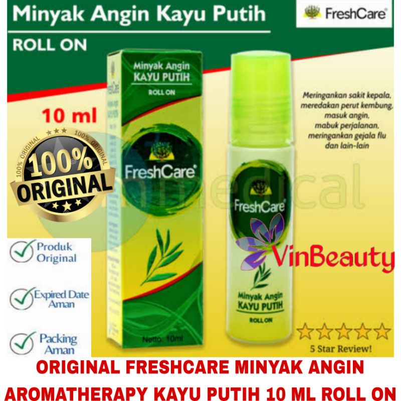 ORIGINAL FRESHCARE MINYAK KAYU PUTIH 10 ML ROLL ON / MINYAK ANGIN FRESH CARE MINYAK KAYU PUTIH 10ML