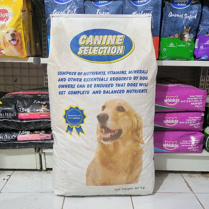 EXPEDISI Makanan Anjing Canine Selection Chicken Flavour Kemasan 20KG