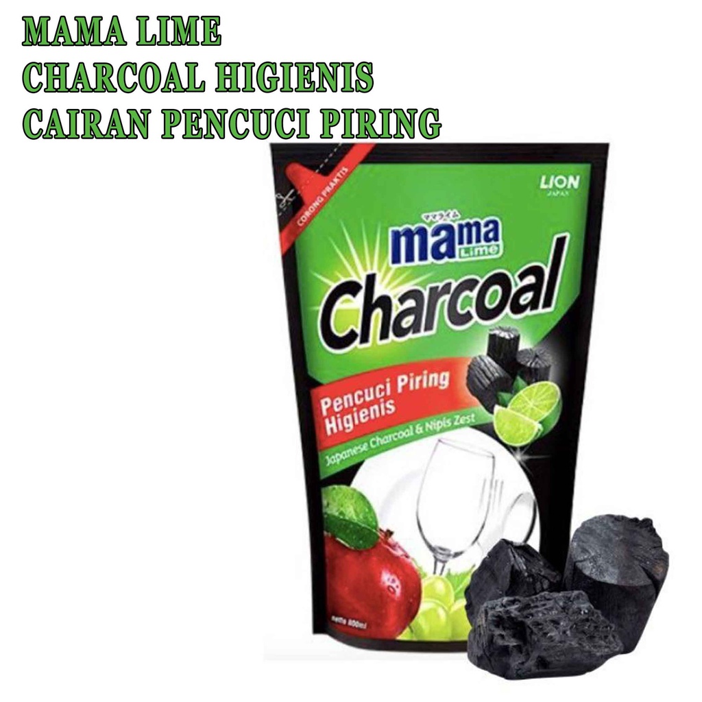 Charcoal* Mama lime* sabun cucipiring* 680ml