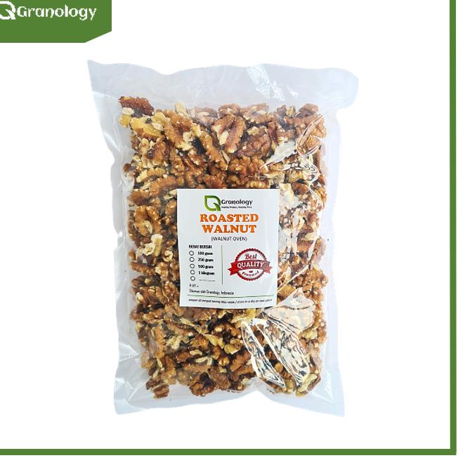 

Terlaris ★★★ Roasted Walnut / Kacang Walnut Oven (1 Kilogram) by Granology ☠