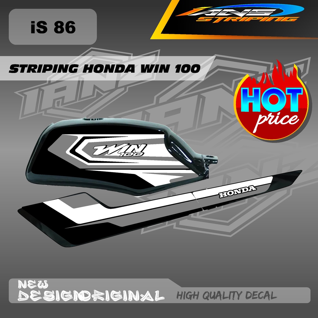 STRIPING WIN100 CUSTOM KONSPE RETRO JAPAN BAHAN HOLOGRAM / NON HOLOGRAM IS86