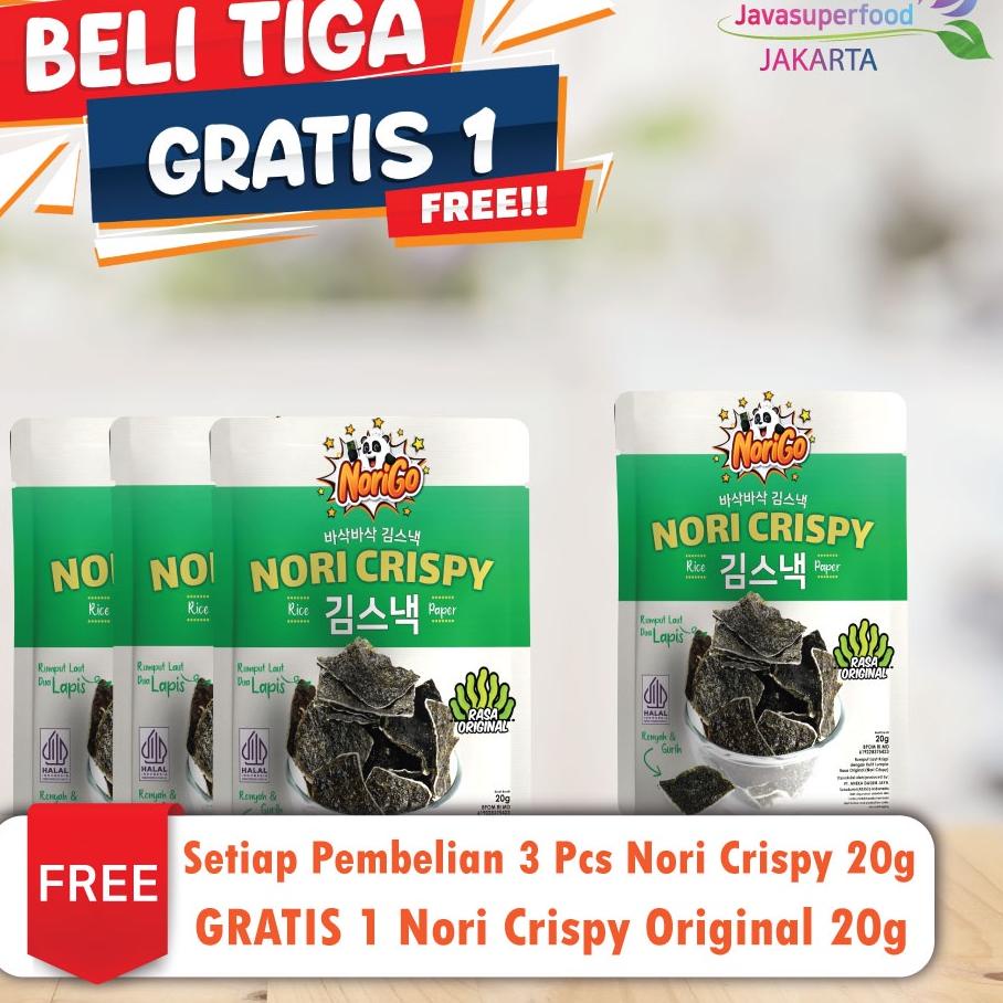 

kodeYy5Y9 {BELI 3 GRATIS 1} Norigo / Nori Crispy Seaweed Snack 20g Rumput Laut Halal