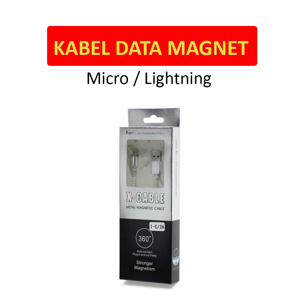 Cable Data Compatible for Iphone 6 7 8 Kabel Data Untuk Iphone 6S 6G Fast Charging Magnetic Lightning Kabel Magnetik