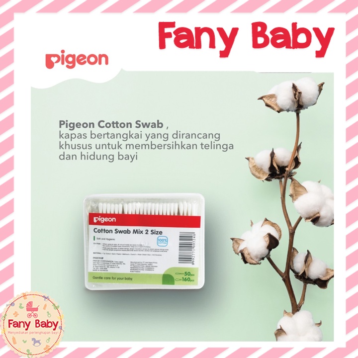 PIGEON COTTON SWAB MIX 2 SIZE