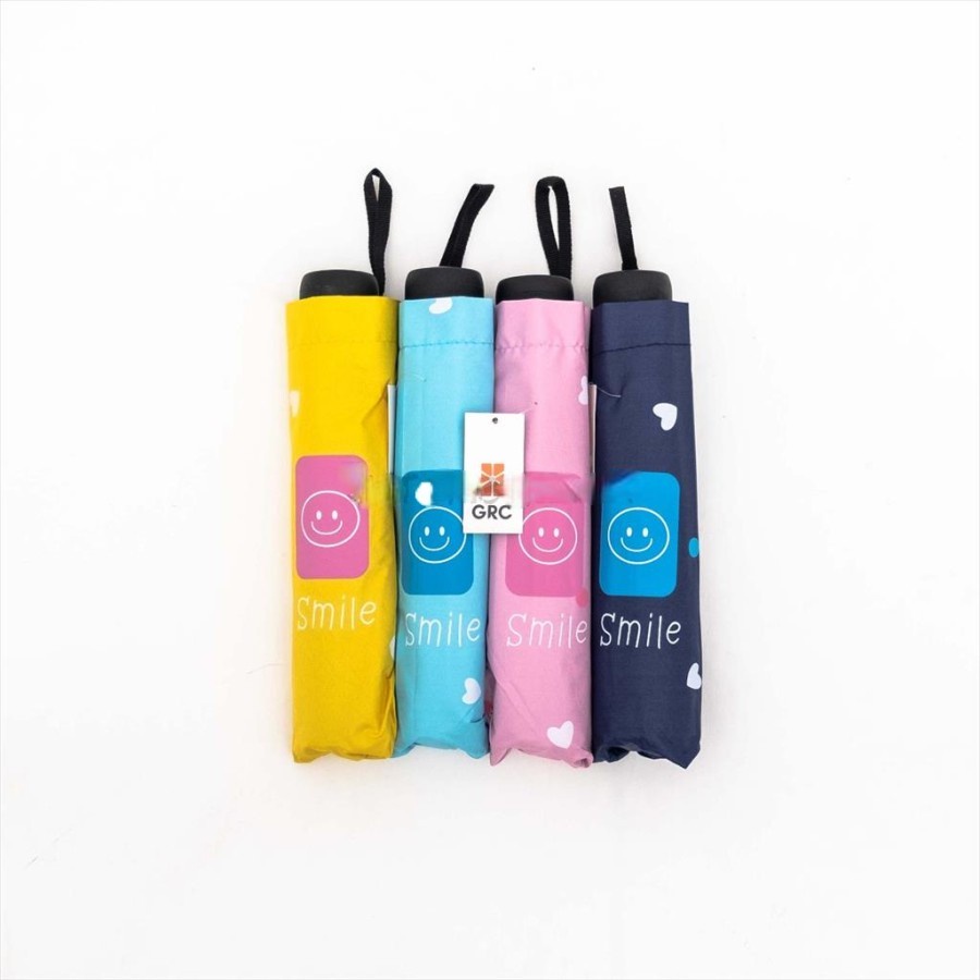 Payung Lipat 3 Motif / Smile Polkadot / Lapis anti UV / GRC - L012