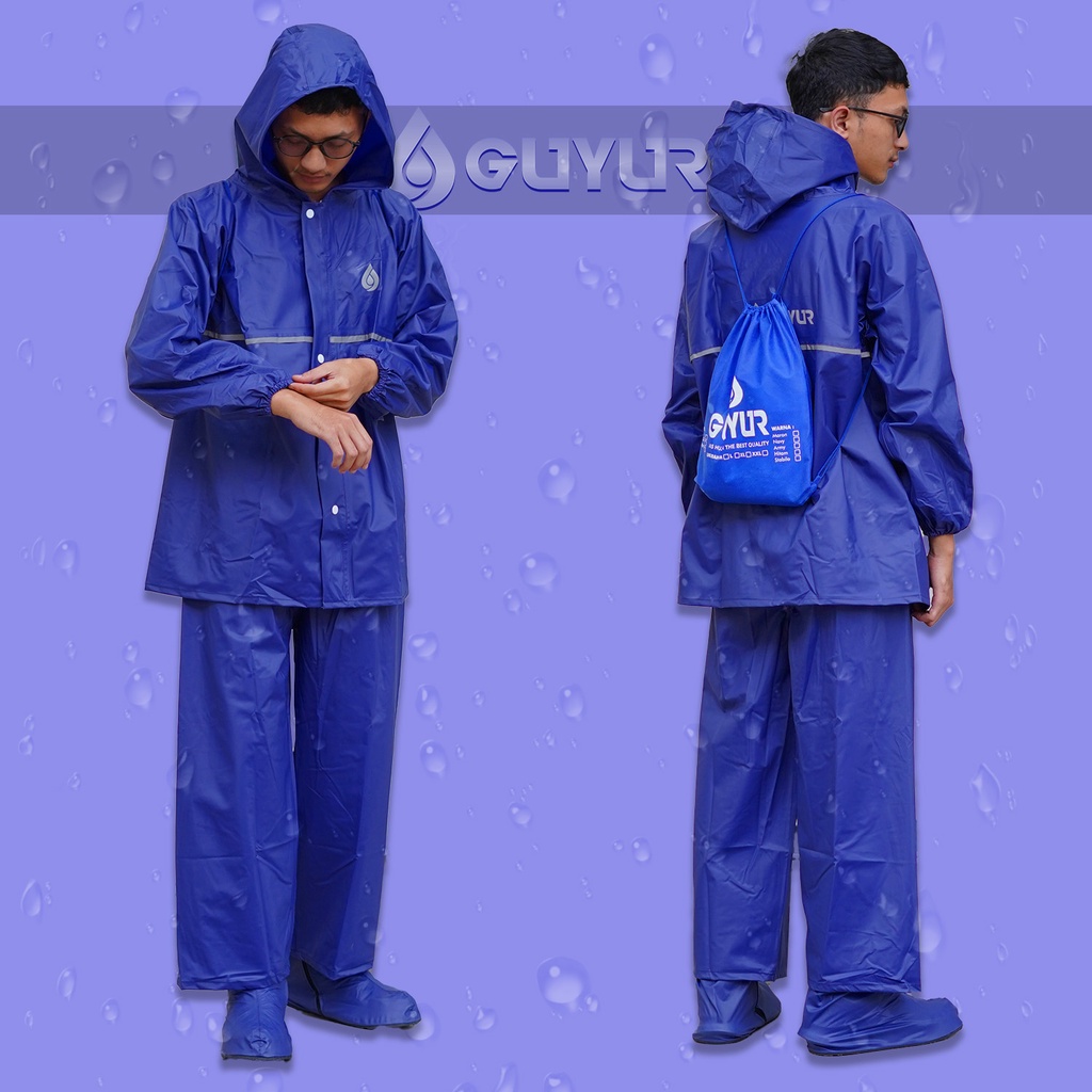 jas hujan List gratis Sepatu original guyur  RAINCOAT  Anti Bocor  Setelan Pria Wanita dewasa raincoat anti air