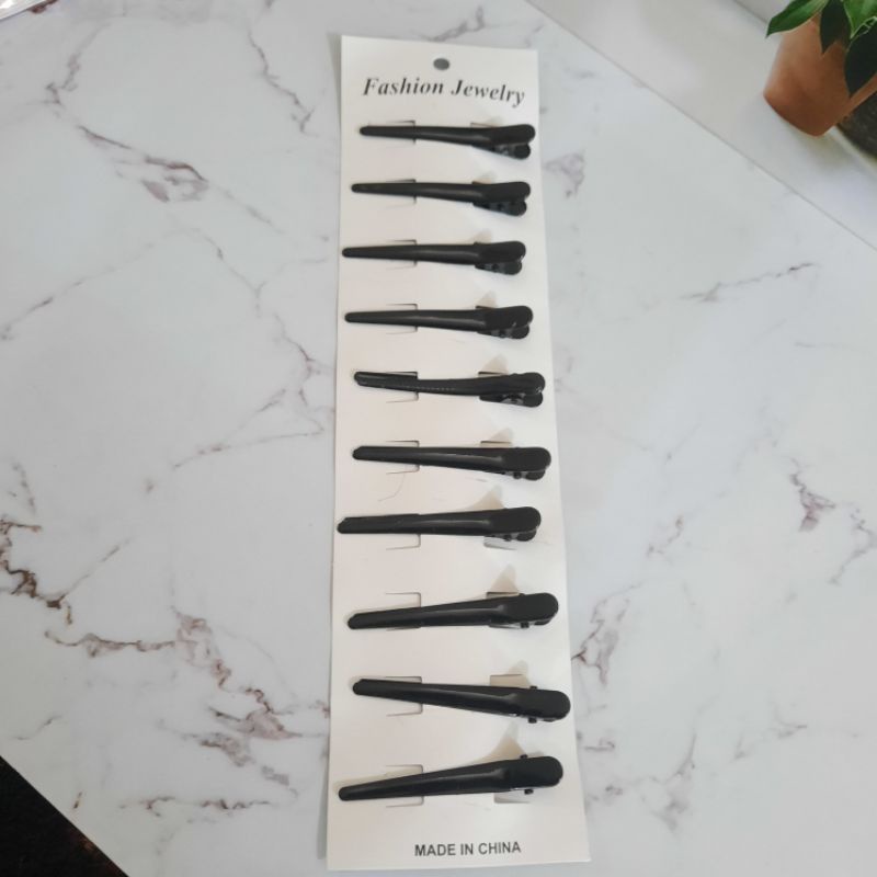 Jepit Rambut Isi 10 Pcs Jepit Bebek Slip Rambut Warna 8cm