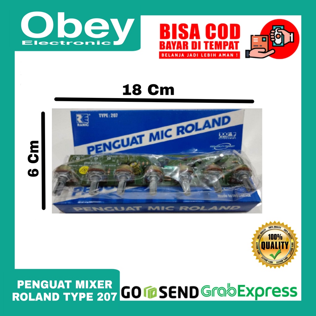 Kit Penguat Mic Roland Mixer Rolland t207