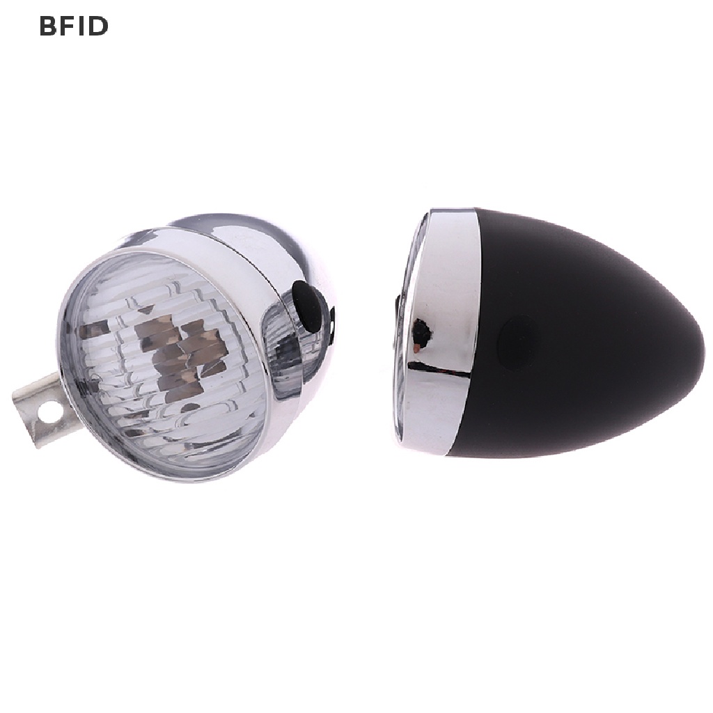 [BFID] 3led Retro Sepeda Bike Front Light Headlight Lampu Senter Vintage [ID]