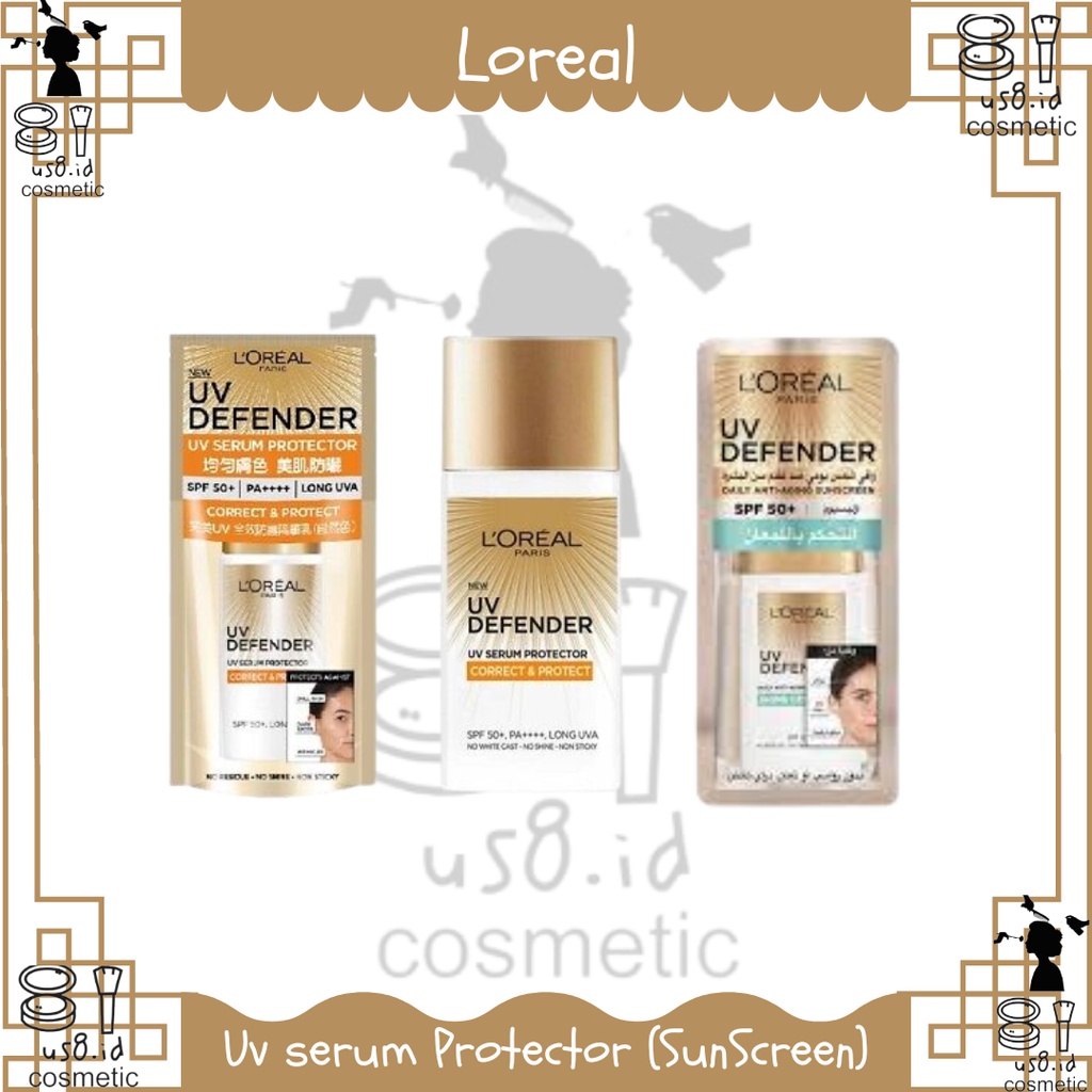 L'Oreal UV Defender Protector SPF 50 15 Sunscreen loreal Sunblock Loreal Perfect Matte &amp; Fresh