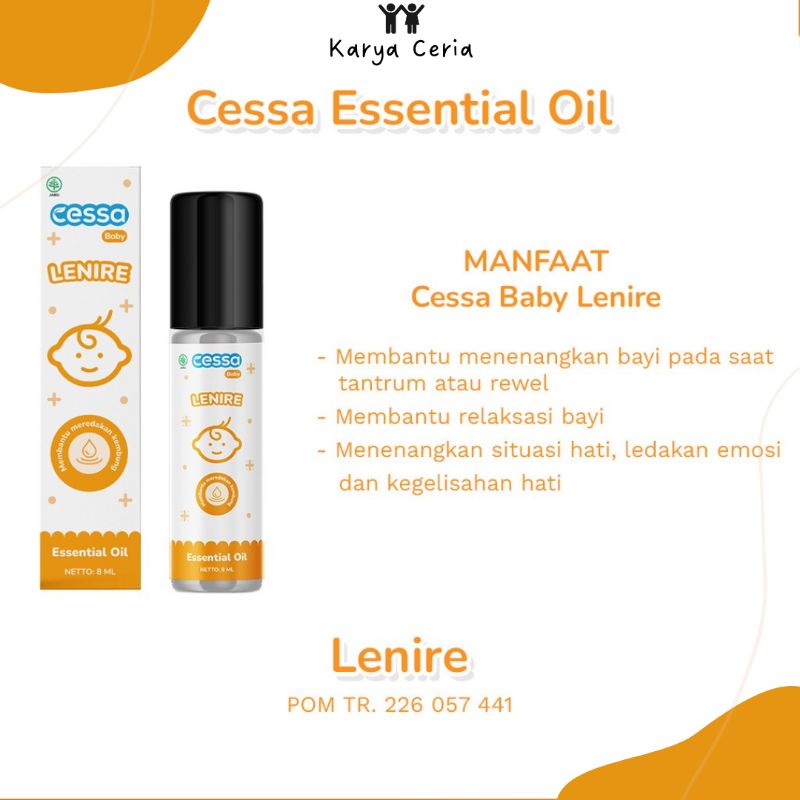 Cessa Kuning Lenire Essential Oil Menenangkan Anak Bayi Rewel Pereda Perut Kembung