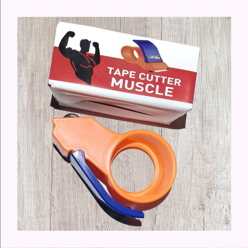 

Tape Dispenser MUSCLE - Alat Bantu Potong Lakban Isolasi 2 Inch 48mm Solatip