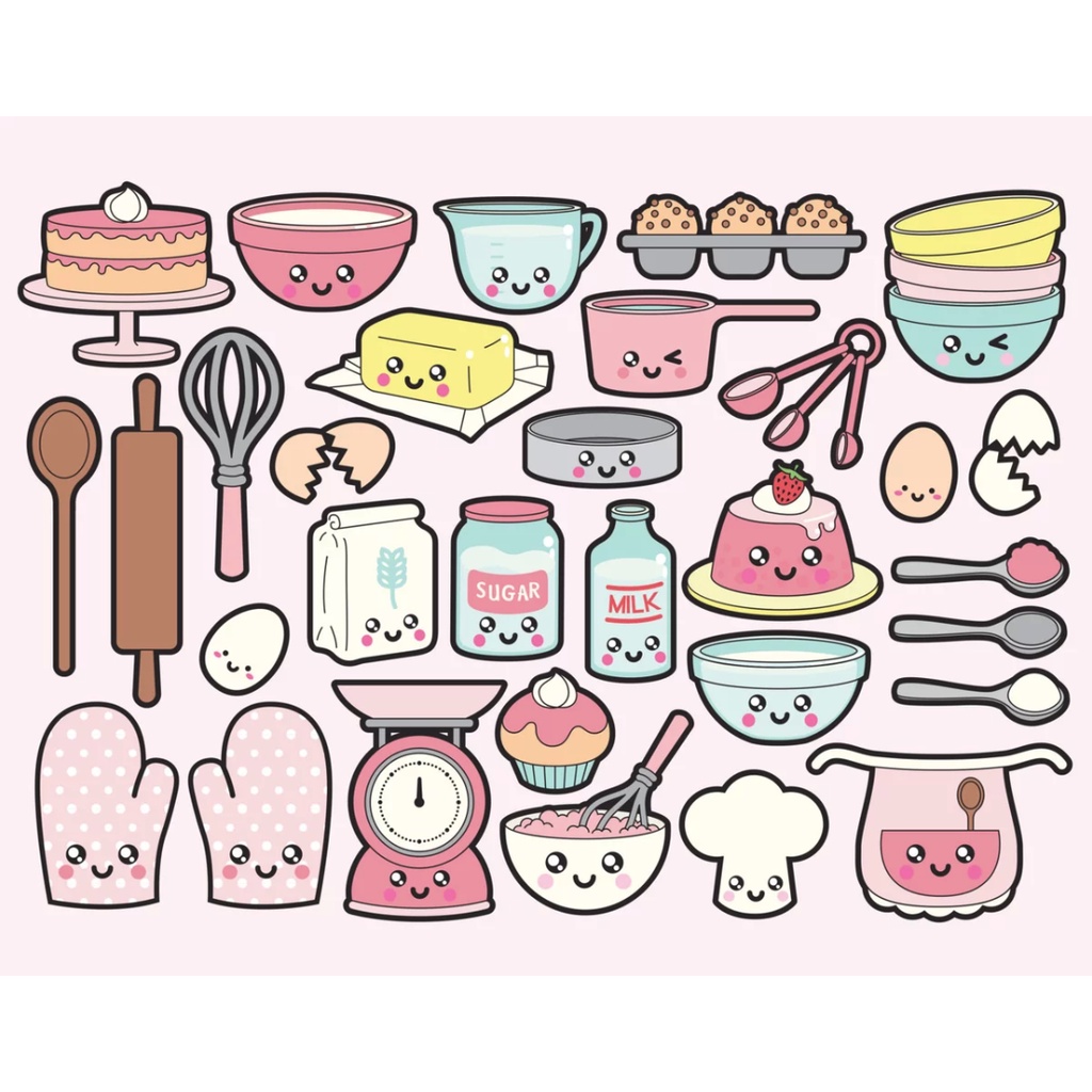 

Sticker Food #11 Baking / Stiker Diary / Stiker tumblr / stiker laptop / Planner / Notebook / Jurnal / Scrapbook/ stiker handphone