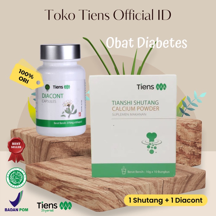 

Obat Diabetes Penurun Gula Darah Diacont dan Shutang Calsium Powder