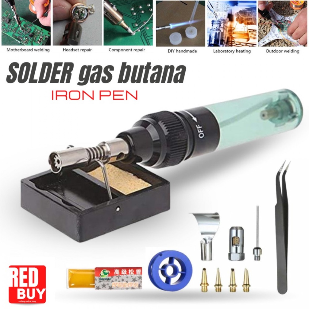 Solder Gas Butana Taffware Portable Iron Pen MT100