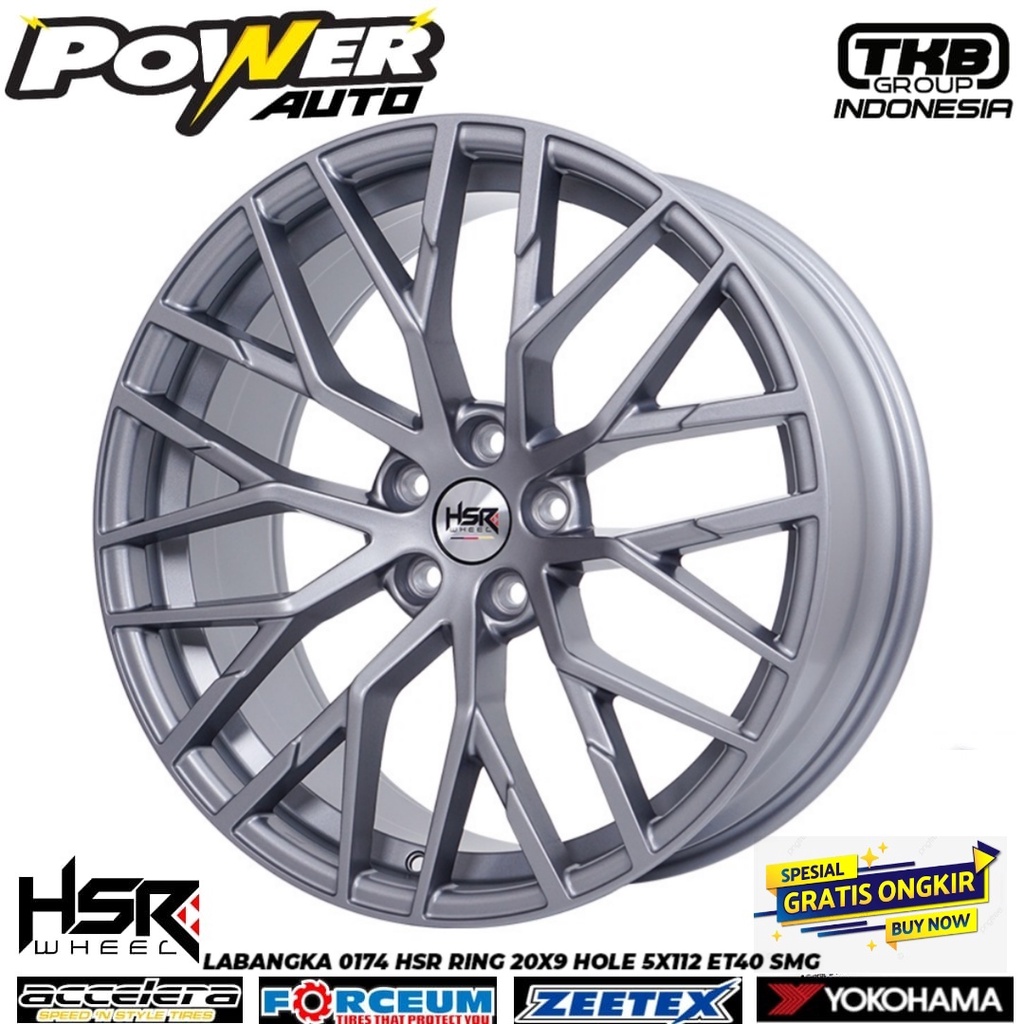 VELG RACING MOBIL MERCY ACCORD RING 20 LEBAR 8,5 ET40 HSR LABANGKA SMG