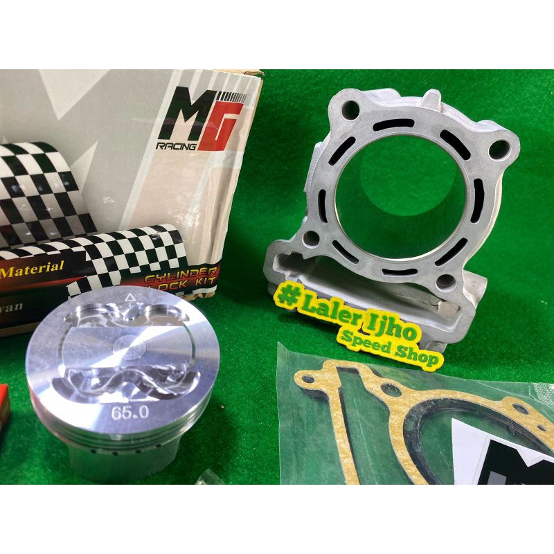 Blok ceramik mg racing 65 mm fjn piston forged 195 CC Jupiter MX Vixion MX king R15 old