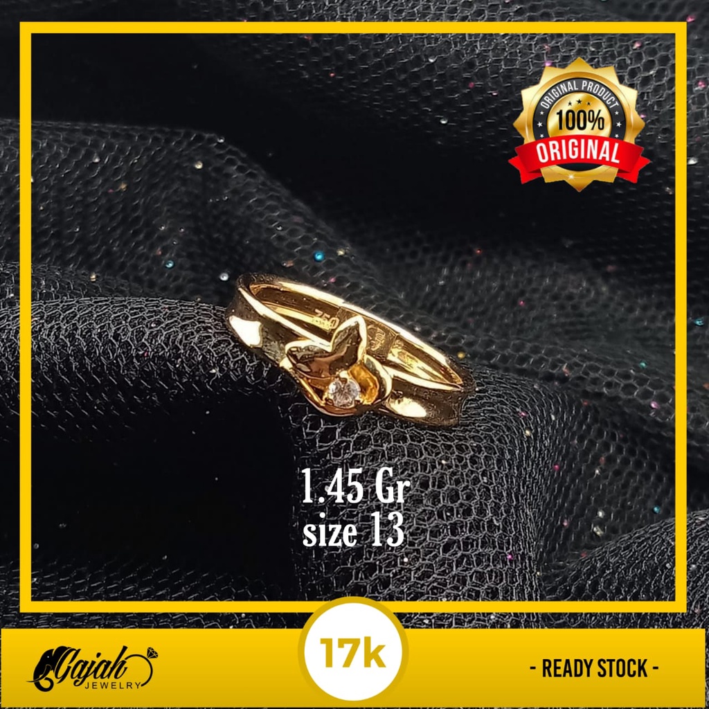 Cincin Emas 17 K - 1.45 Gr Kadar 750 - 1940