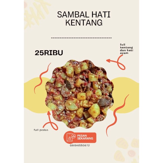 

sambal kentang + hati ayam