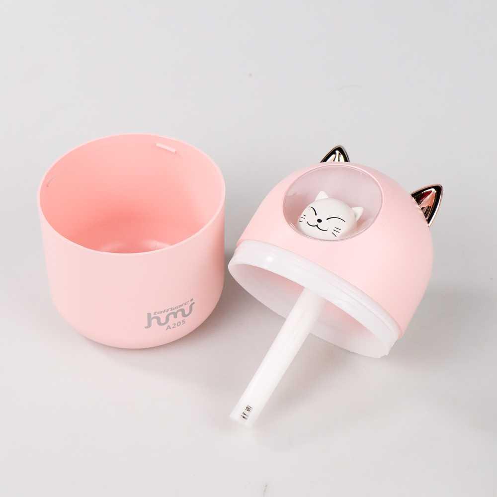 Taffware Humi Humidifier Pelembab Udara Diffuser Cute Cat 300ml - A205