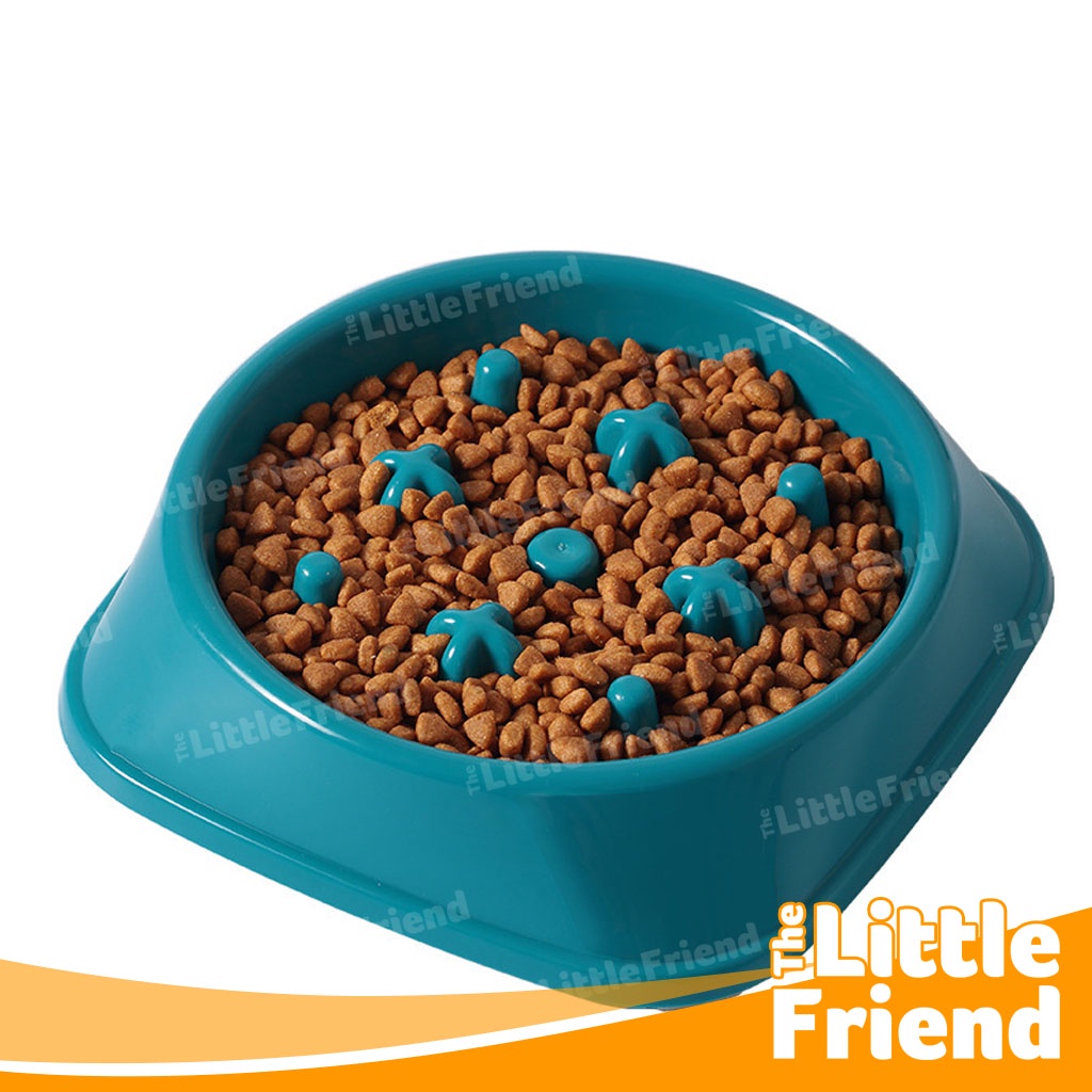 Mangkuk Piring Tempat Makan Hewan Peliharaan Anjing Kucing Bowl Pet Slow Feeder Medium