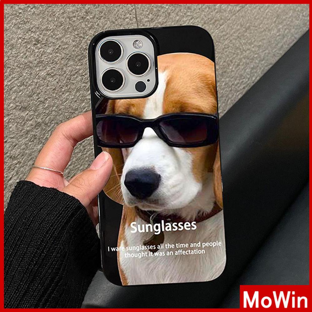 For iPhone 14 Pro max iPhone Case Black Soft Case TPU Candy Case Shockproof Big Hole Protection Camera handsome Dog Compatible For iPhone 13 Pro max 12 Pro Max 11 xr xs 7Plus 7 8