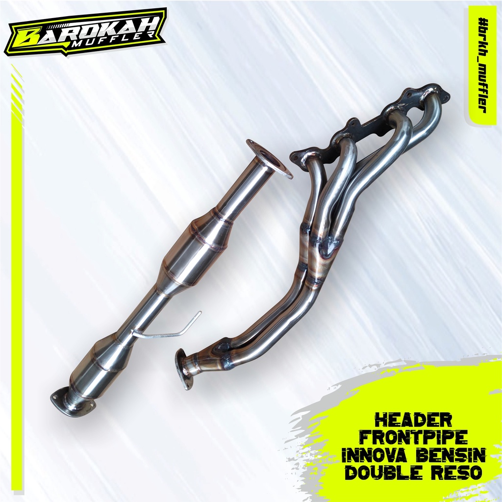 Header Plus Frontpipe Innova Bensin / Fortuner / Hilux Bensin Tanpa Muffler - HIGH QUALITY