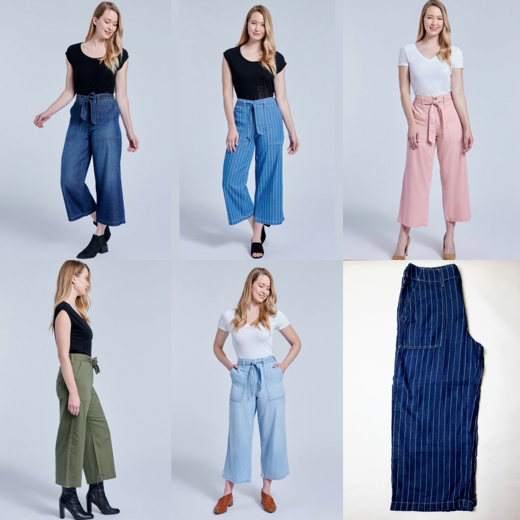 SV01 SEVEN7 Wide Leg Pants - Celana Kulot Wanita