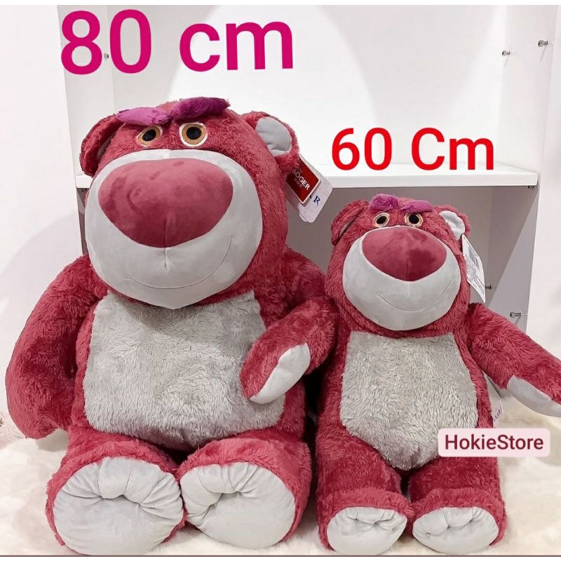 Super Jumbo 80 Cm. Boneka Lotso Bear Original Disney Wangi Strawberry.