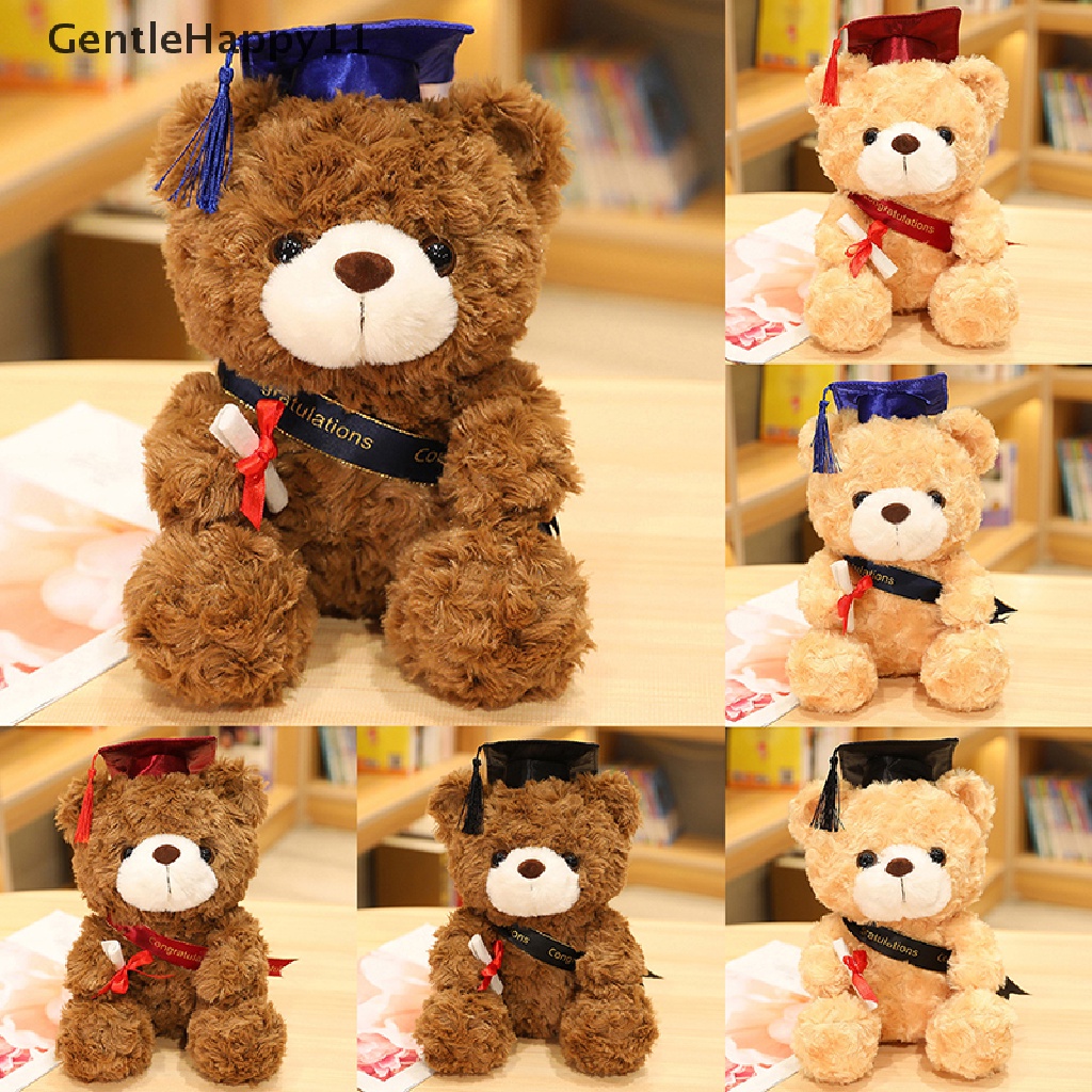 Gentlehappy Cute Bear Plush Toy Stuffed Boneka Binatang Beruang Lembut Hadiah Untuk Anak-Anak Siswa Perempuan id