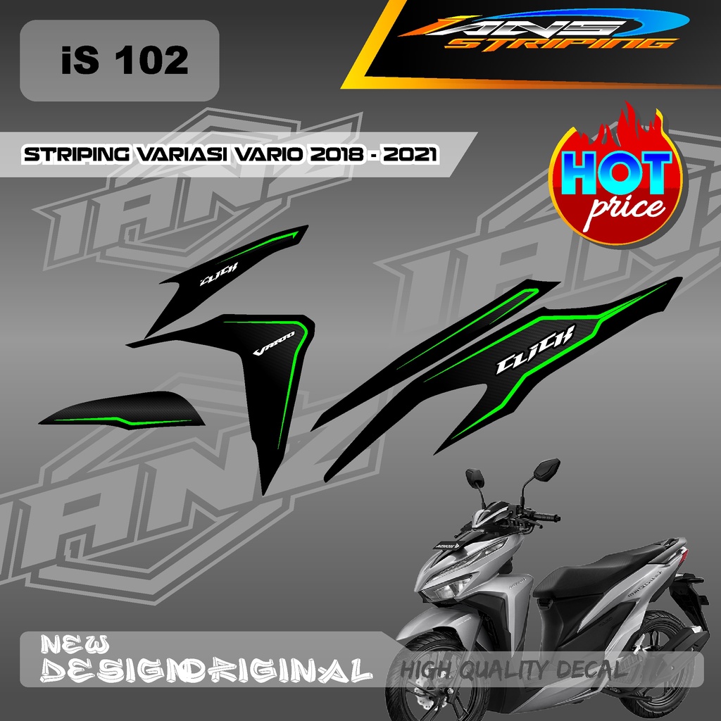 NEW STRIPING VARIO Led Vario 150 MOTIF GRAFIK RACING BAHAN HOLOGRAM / NON HOLOGRAM IS102