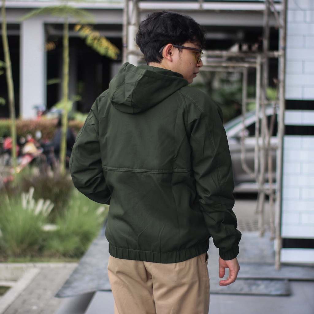TURUN HARGA ! Jaket Pria Parka Canvas Drill Anglan WOLV - Jaket Canvas Premium - Jaket Parka Pria Terbaru - Jaket Musim Dingin