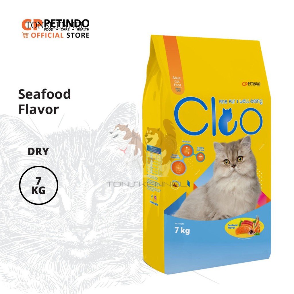 Cleo Seafood Adult Cat Food 7Kg 7 Kg MAKANAN KUCING REPACK TUNA SALMON KITTEN / DRY FOOD SEAFOOD BEEF MACKAREL PERSIAN DEWASA ADULT JUNIOR