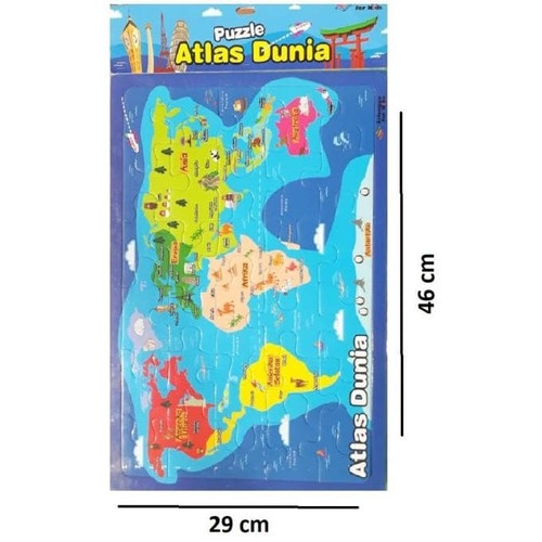 ERLANGGA FOR KIDS - APE: PUZZLE ATLAS DUNIA - HF