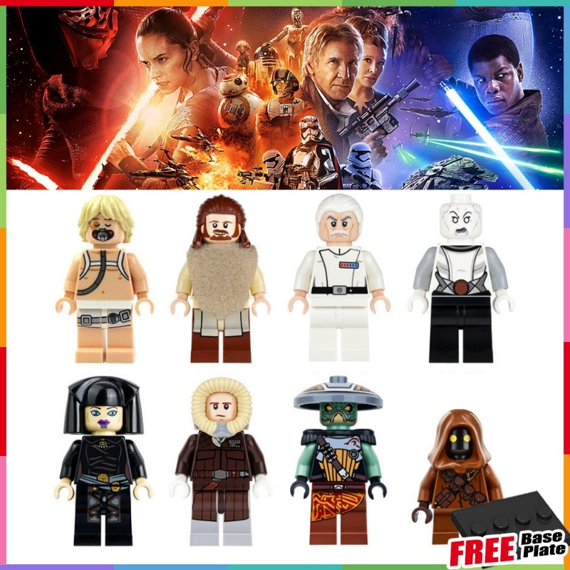 Han Solo Mainan Action Figure Star Wars Jawa Qui-Gon Jin Yularen Mini Untuk Koleksi