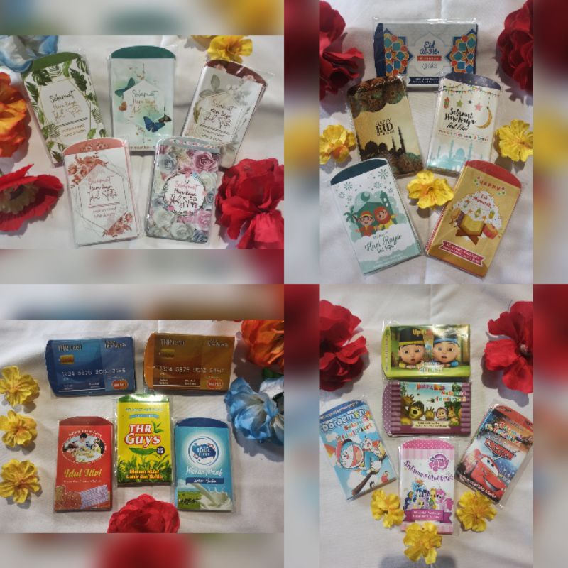 

Amplop lebaran kecil, unik cantik unyu dan glosy, idul Fitri