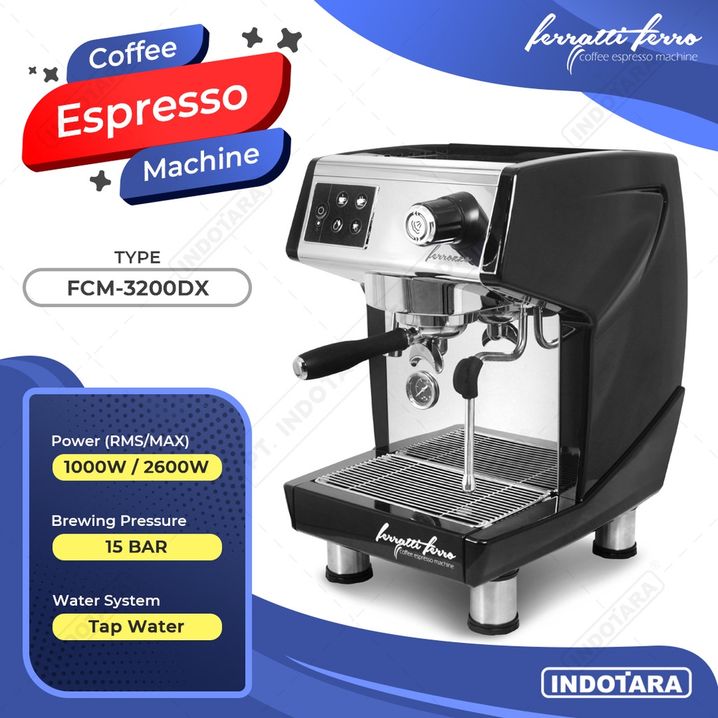 Mesin Kopi Espresso / Espresso Machine Ferratti Ferro FCM3200DX