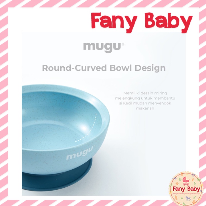 MUGU WHEAT STRAW ANTI SPILL SUCTION BOWL 340ML