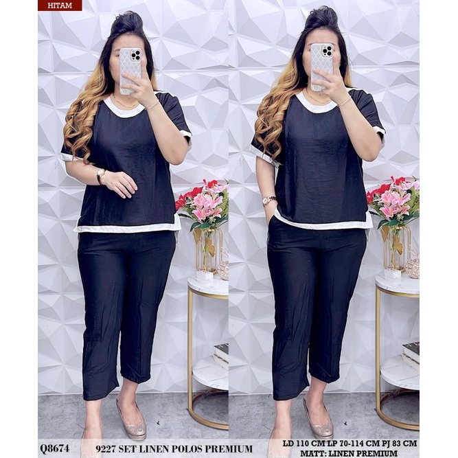 Setelan linen premium