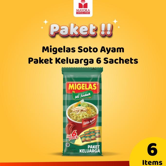 

Mie Instan Migelas Soto Ayam Paket Keluarga 6 Sachets