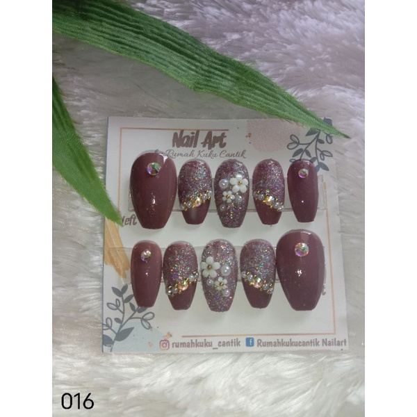 016 | KUKU PALSU WEDDING / KUPAL PENGANTIN  / NAIL ART FREE LEM GELL