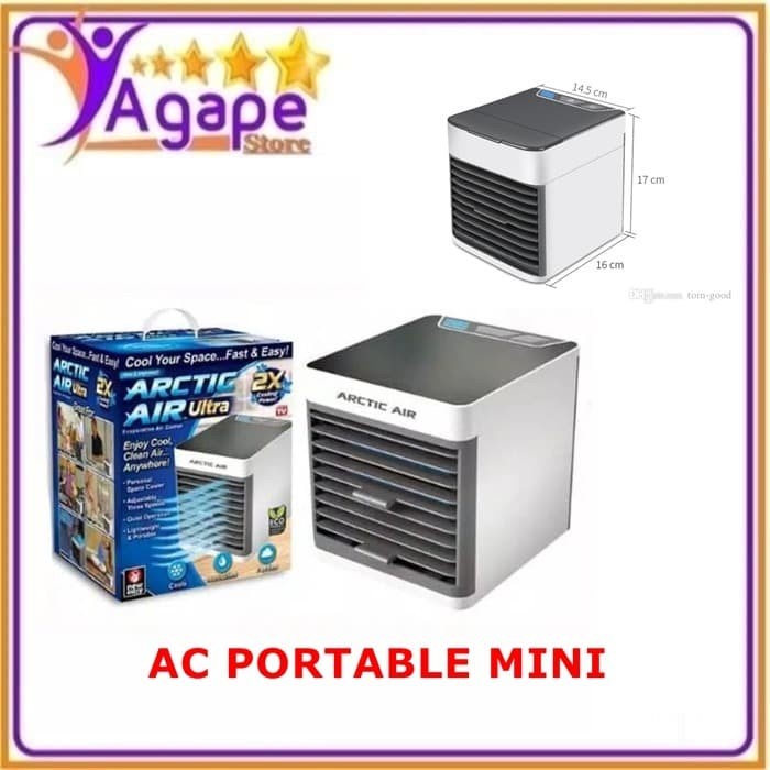 ac mini AC Mini Portable Double Cooler Fan / Kipas Angin Aromaterapi Parfum (A2C0) ac mini pendingin